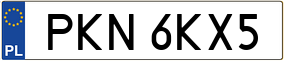 Truck License Plate
